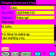 Simple Internet Fax for PPC screenshot